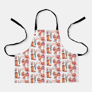 Tablier Cowgirl rose occidentale