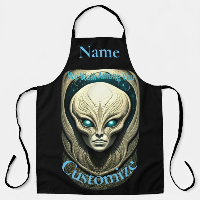 Tablier Crâne Alien Tête Thunder_Cove (Recto)