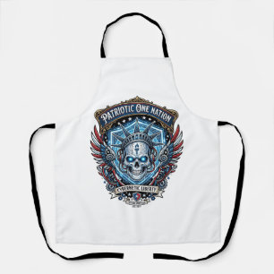Tablier Crâne Cyber Liberté Patriotique Futur Cyberpunk Gr