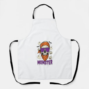 Tablier Crâne de Momster Halloween drôle Maman