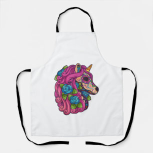 Tablier Crâne de sucre de licorne Mexique Calavera Dia De 