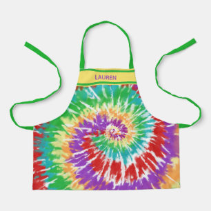 Tablier Cravate teintée Rainbow Swirl - Enfants personnali
