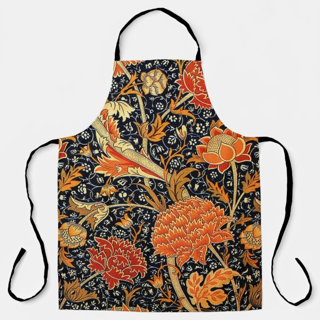 Tablier Cray, motif de William Morris, (Recto)
