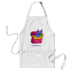 Tablier Crayons colorés Allons chercher Cray