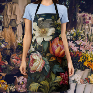Tablier Créateur de fleurs de peinture florale hollandaise