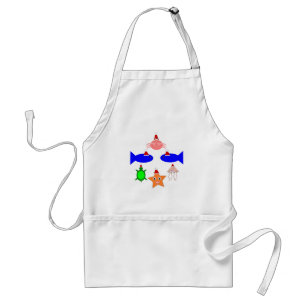 Tablier Créatures de la mer de Noël