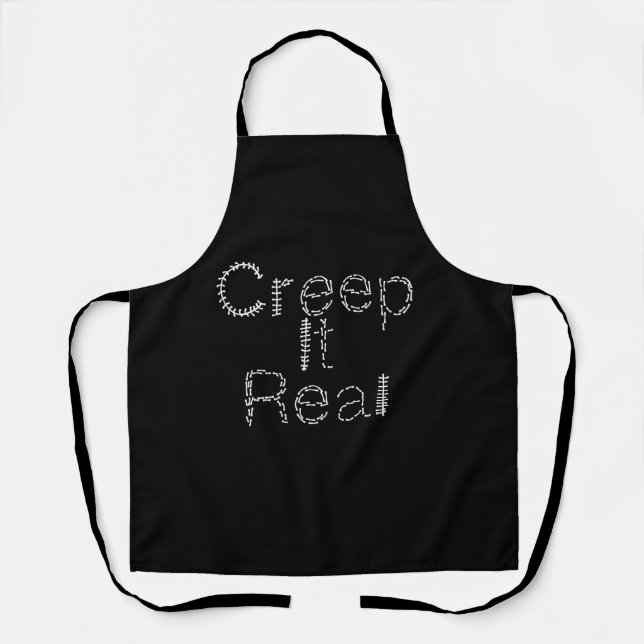 Tablier Creep it Real Main Drag Police Blood Halloween (Recto)