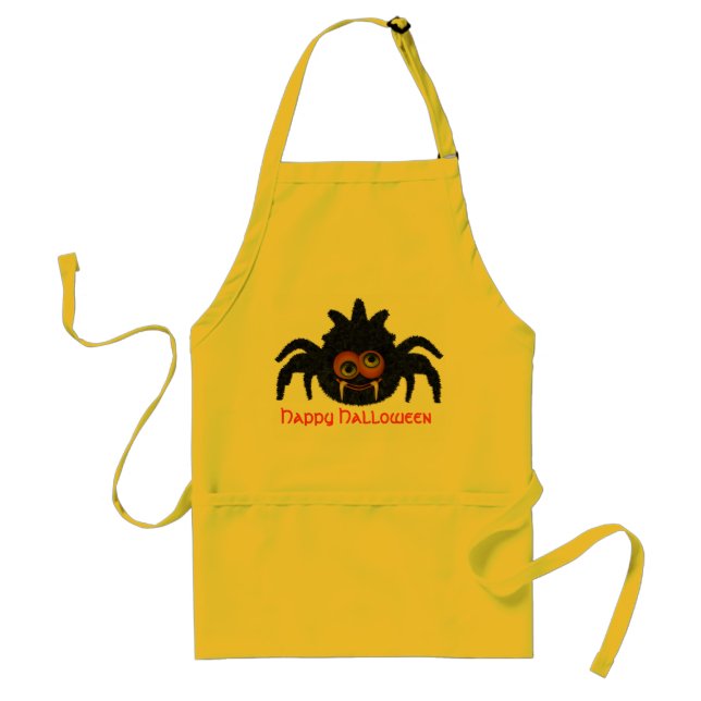 TABLIER CREEPYSPIDERY HALLOWEEN APRON (Devant)