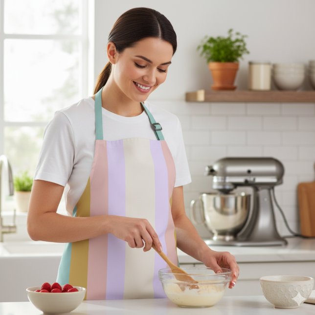 Tablier Créez votre propre bande rétro personnalisée Rainb (Créateur téléchargé)
