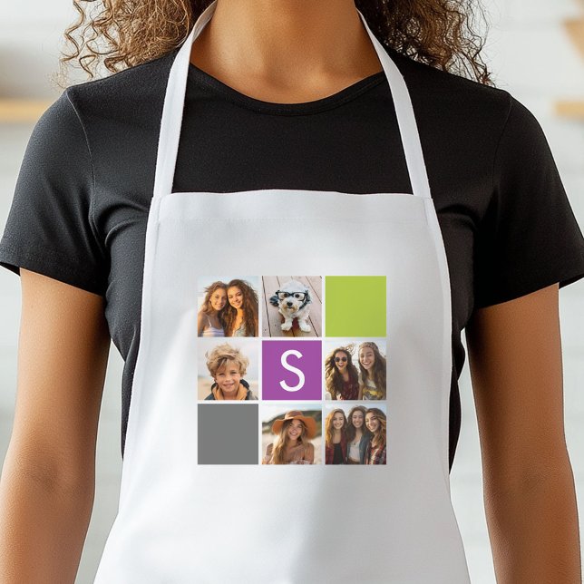 Tablier Créez votre propre collection Instagram Monogramme (Personalized Kitchen Apron)