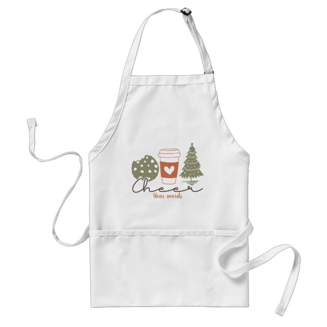 Tablier Créez votre propre fête de Noël (Devant)