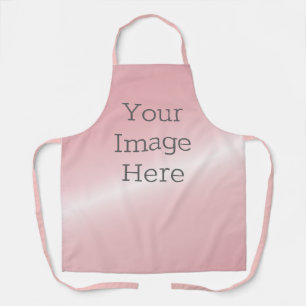 Tablier Créez votre propre flacon rose pâle métallique