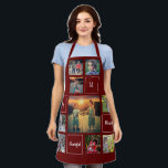 Tablier Créez votre propre monogramme de collage photo de<br><div class="desc">Créez votre propre tablier de collage photo de famille. Ajoutez vos propres photos,  monogramme et texte et créez un tablier très personnel et unique.</div>