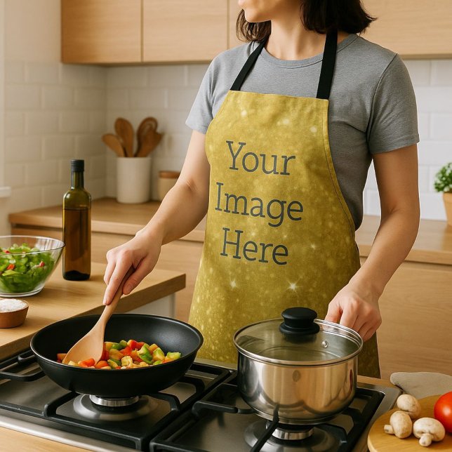 Tablier Créez votre propre Parties scintillant d'or métall (Créateur téléchargé)