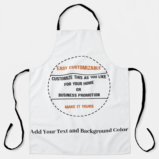 Tablier Créez Votre Propre Promotion de Marque Simple (Recto)