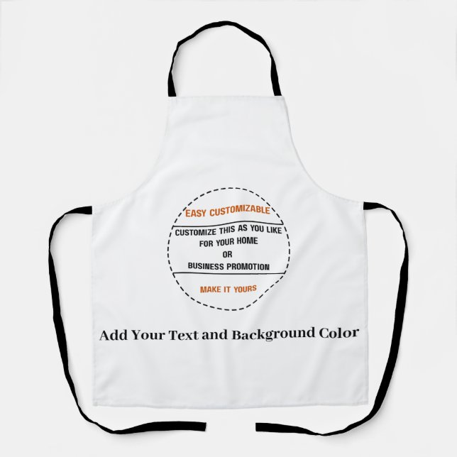 Tablier Créez Votre Propre Promotion de Marque Simple (Recto)