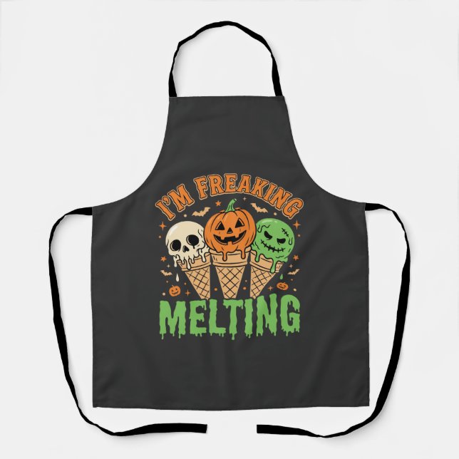 Tablier Crème Glacée Fondante Halloween (Recto)