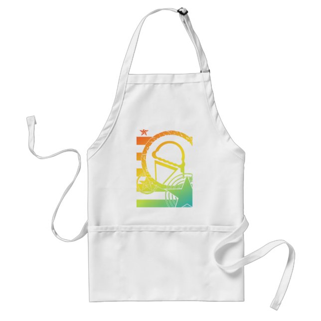 Tablier crème glacée punk dripz (Devant)