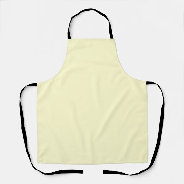 Tablier Creme White Red Apron for Stylish Cooking (Recto)