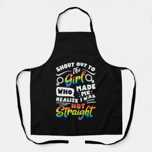 Tablier Cri à la fille Fierté lesbienne LGBT T Shirt G
