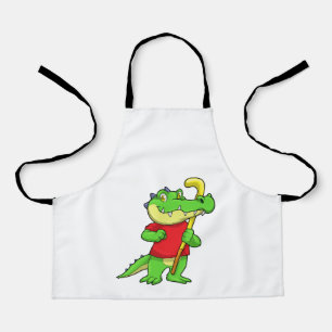 Tablier Crocodile à Field hockey avec bâton