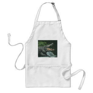 Tablier Crocodiles Reptiles, Vie Marine Animale Vintage
