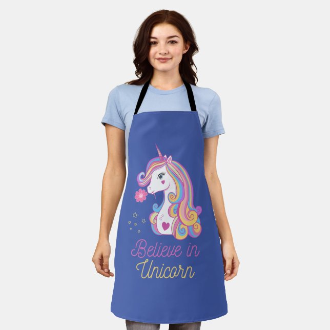 Tablier Croire En La Magie Unicorne (Porté)