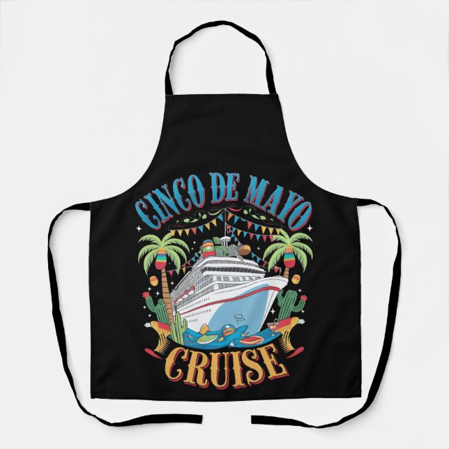Tablier Croisière Cinco De Mayo Mexique Bateau Mexicain Fê (Recto)