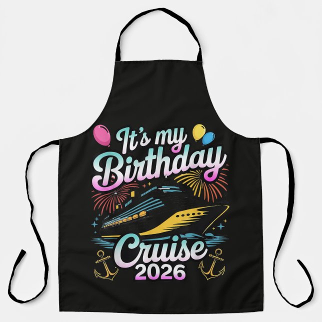 Tablier Croisière d'anniversaire 2026 Croisière d'annivers (Recto)