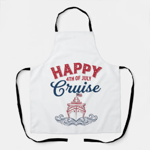Tablier Croisière joyeuse du 4 juillet Modèle de bateau pa