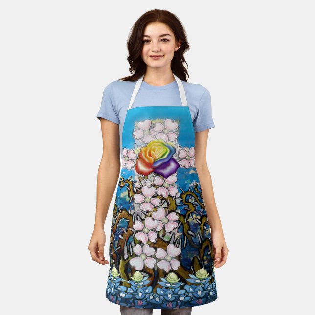 Tablier Croix florale (Porté)