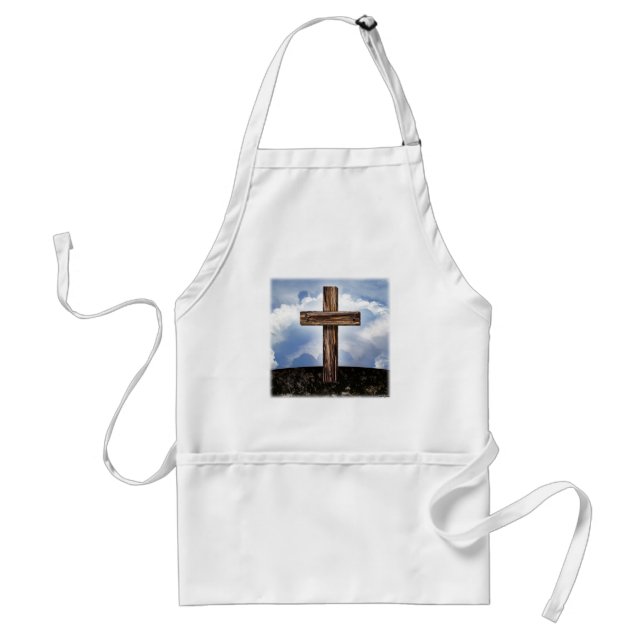Tablier Croix Rustique avec Ciel (Devant)