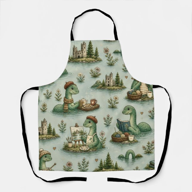 Tablier Cryptides confortables Nessie Monstre du Loch Ness (Recto)