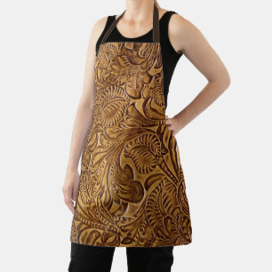 Tablier Cuir Brown Faux