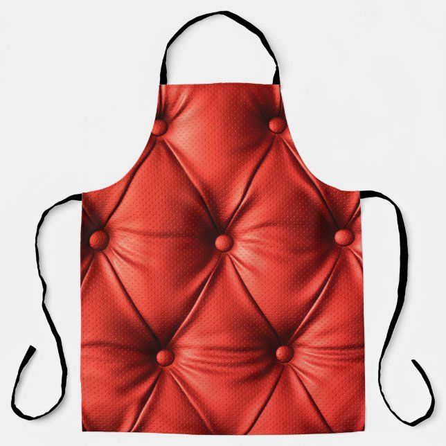 Tablier Cuir rouge, texture (Recto)