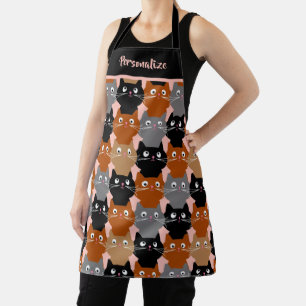 Tablier Cuisine Amoureux des chats Feline Kittens Motif Pe