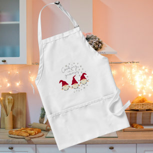 Tablier Cuisine amusante avec mes Gnomies Holidays Design