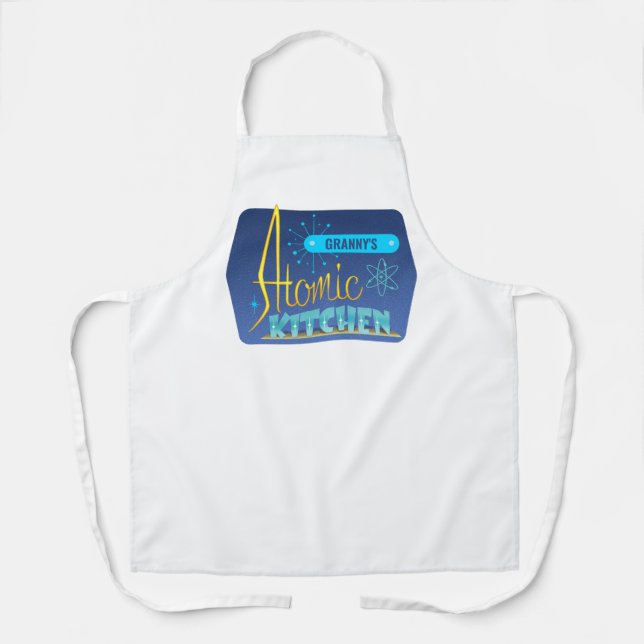 Tablier Cuisine atomique Nom de la Personnaliser Apron (Recto)