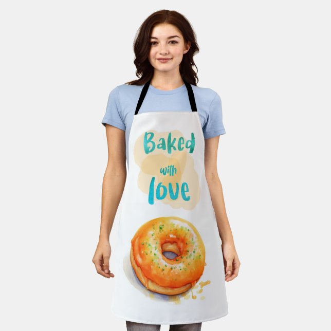 Tablier Cuisiné avec amour (Porté)