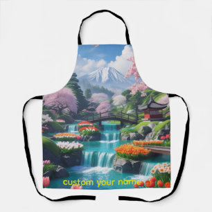 Tablier Cuisine avec calme – Jardin de montagne serein