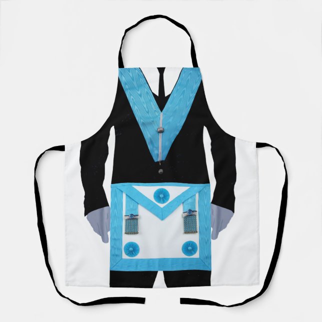 Tablier Cuisine barbecue maçonnique (Recto)