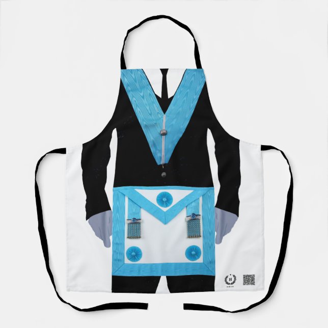 Tablier Cuisine barbecue maçonnique (Recto)