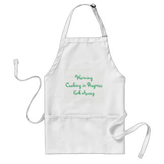 Tablier Cuisine d'avertissement en cours