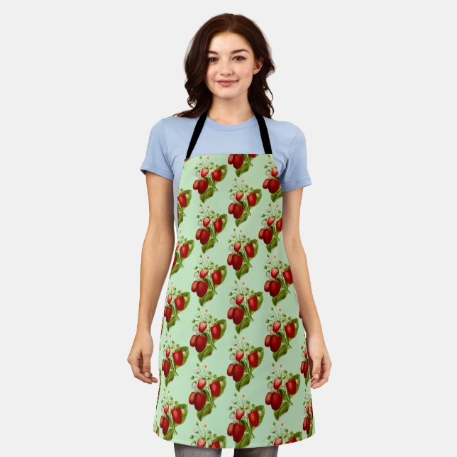 Tablier Cuisine de campagne aux fraises (Porté)