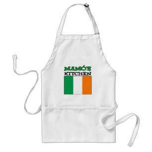Tablier Cuisine de Mamo avec Drapeau d'Irlande