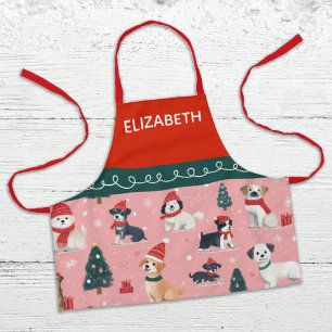 Tablier Cuisine de Noël personnalisée Festive pour enfants