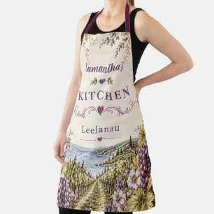 Tablier Cuisine élégante personnalisée du vignoble de Leel