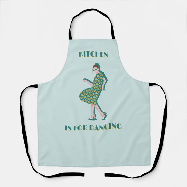 Tablier Cuisine est pour Dancing Green Apron (Recto)