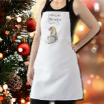 Tablier Cuisine Gnome personnalisée<br><div class="desc">Tablier personnalisé avec un pouce vers le haut Gnome et les mots "rien comme la cuisine Gnome" ou tout message que vous choisissez. Super idée cadeau de Noël de vacances ou créer pour vous-même. Pour toute demande de conception personnalisée,  cliquez sur le bouton "Message".</div>