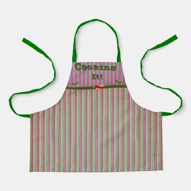Tablier Cuisine Helper Cuisine Poivrons à chaud Apron (Recto)